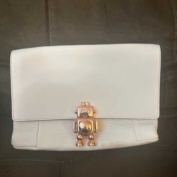 Ted Baker Jemms white with rose gold clasp cross body purse. - Picture 3 of 6